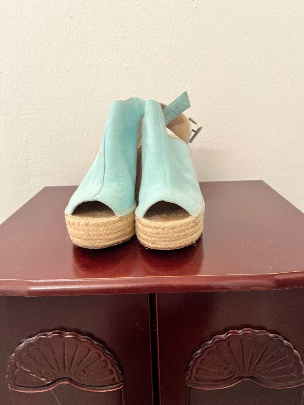 Turqois Olivia Espadrille Platform by Kenneth Cole